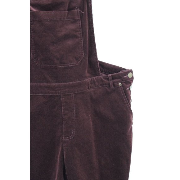 Modcloth Overalls Shorts Womens Dark Brown Customized Fall Potluck Size 1X - Picture 3 of 12